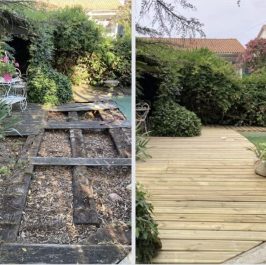 Reconstruction de terrasse